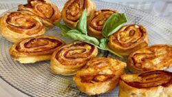 RECETAS CON FREIDORA DE AIRE  HOJALDRES DE MORTADELA Y QUESO!! VIVA EL PICOTEO!!