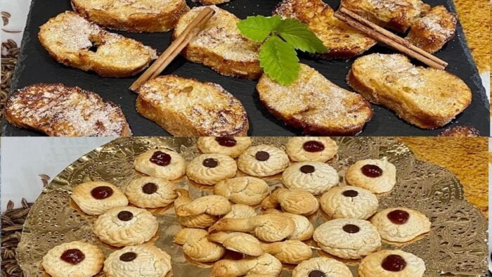 RECETAS CON FREIDORA DE AIRE TORRIJAS DE PAN Y PASTAS DE TE VARIADAS FACIL RAPIDO Y MUY RICO!!