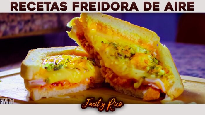 ✅ Rápido FÁCIL Y RICO en FREIDORA DE AIRE – SANDWICH PERFECTO #freidora #recetas #fácilyrico