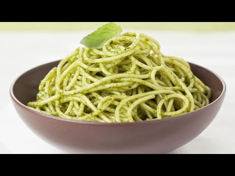 Receta : Espaguetis con pesto especial Thermomix