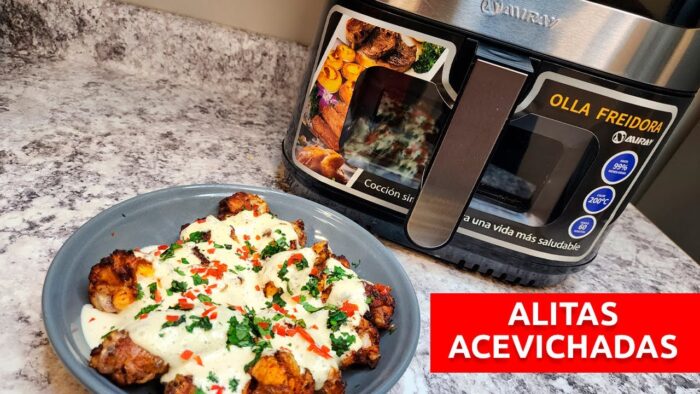 Receta alitas acevichadas en freidora de aire 😋