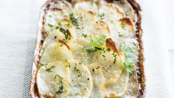 Receta de dauphinois gratinado Thermomix