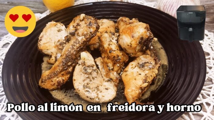 Recetas fáciles: 🍋 POLLO al LIMÓN jugoso en FREIDORA DE AIRE y HORNO