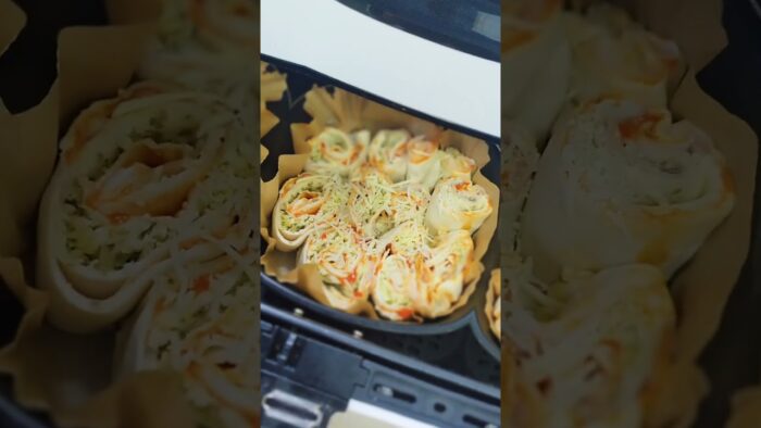 Rollitos fáciles de pizza.                   (Air fryer, freidora de aire)