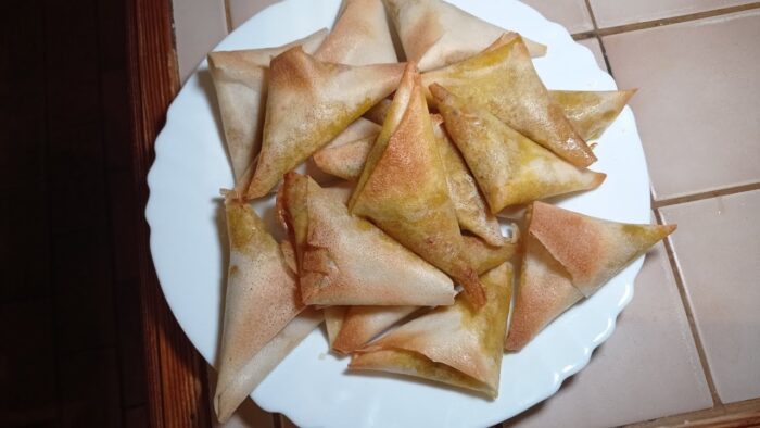 TRIANGULOS DE PASTA FILO EN FREIDORA DE AIRE