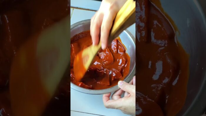 Tacos al pastor en freidora de aire. #tacos #tacosalpastor #recetas #cocinafacil