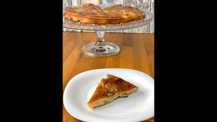 Tarta de plátano al caramelo con thermomix//Ortega Y Cía//