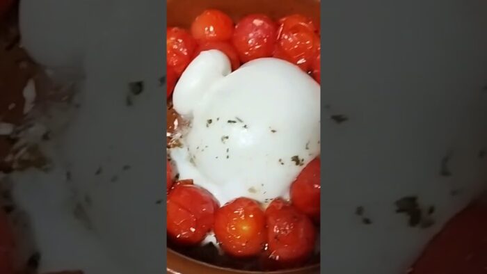 Tomates Cherry con Burrata en Freidora de Aire #airfryer #freidoradeaire #cecofry