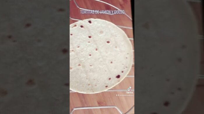Tortitas de Jamon y Queso para merienda en Freidora de Aire