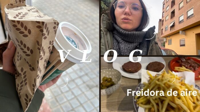 VLOG 💖Vamos a MURCIA/🚗hamburguesa con patatas en FREIDORA DE AIRE 🍟 🍔 COSORI
