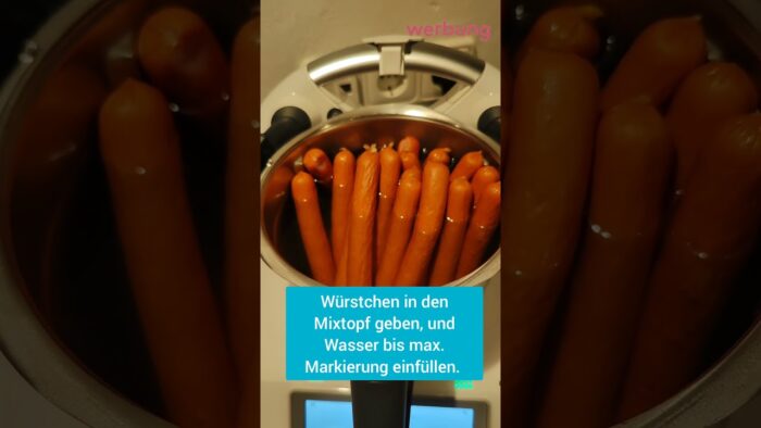 Würstchen erhitzen ohne das sie platzen im Thermomix® TM6