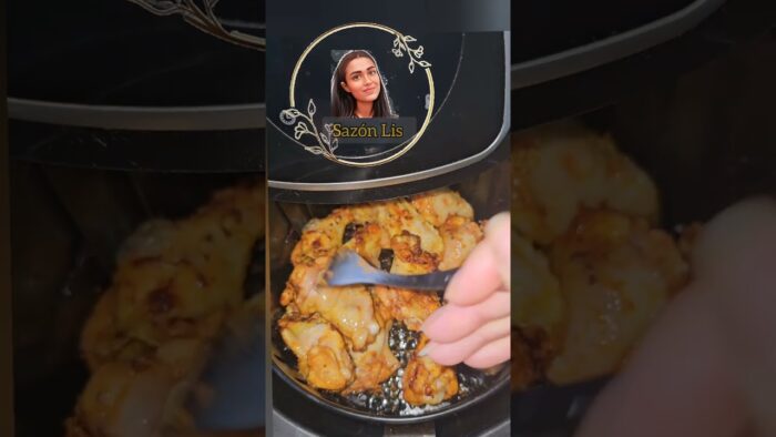 alitas de pollo en la freidora de aire
