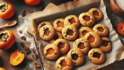 Galletas caseras de caqui y canela