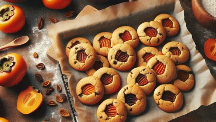 Galletas caseras de caqui y canela