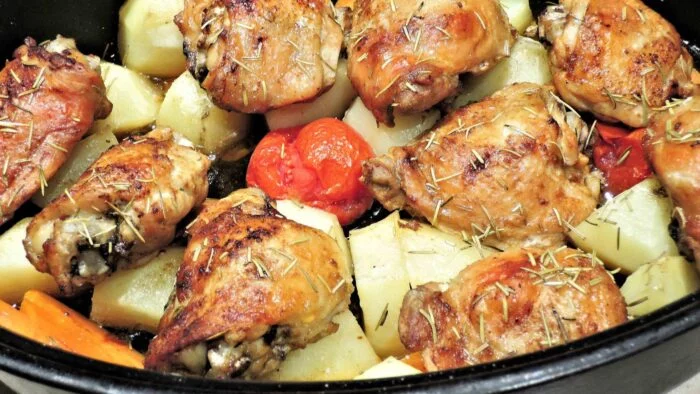 Muslitos de pollo al horno con especias marroquíes