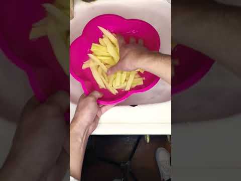 papas fritas en freidora de aire