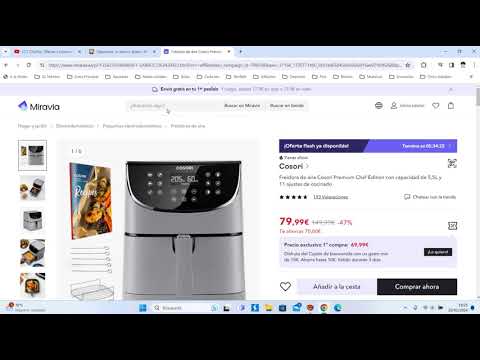 🍳 ¡Oferta Miravia! Freidora de aire Cosori Premium Chef barato 80€ ¡47 DTO! Opinión | Descuento 🍳