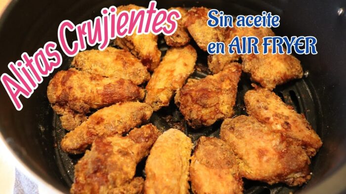 ALITAS CRUJIENTES EN AIR FRYER / SIN UNA GOTA DE ACEITE!