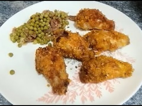 Alitas de pollo adobadas en freidora de aire