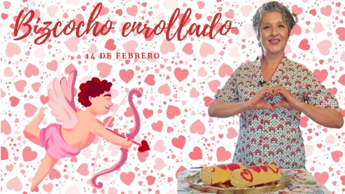 ❤️ BIZCOCHO ENROLLADO | ROLL CAKE | BRAZO DE GITANO PARA SAN VALENTIN ❤️ Thermomix® #tm6 #tm5 #tm31