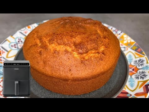 Bizcocho de yogur en freidora de aire, muy tierno y esponjoso #airfryer #recetasfreidoradeaire