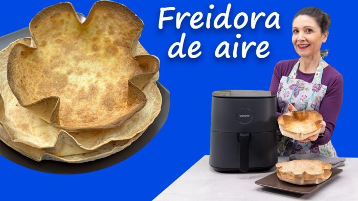 ✅ Bol COMESTIBLE🌮🥗 con TORTILLAS DE TRIGO / #airfryer Burrito Bowls #freidoradeaire  @cosoriespana