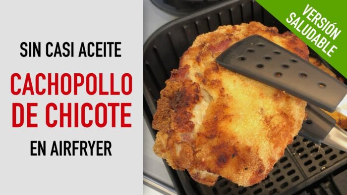 🐓 CACHOPOLLO de CHICOTE en AirFryer [💚 saludable]  – RECETAS FREIDORA DE AIRE – FREÍR SIN ACEITE