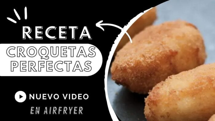 CROQUETAS CASERAS CONGELADAS PERFECTAS muy poco aceite FREIDORA DE AIRE / #AIRFRYER (Recetas 2022)