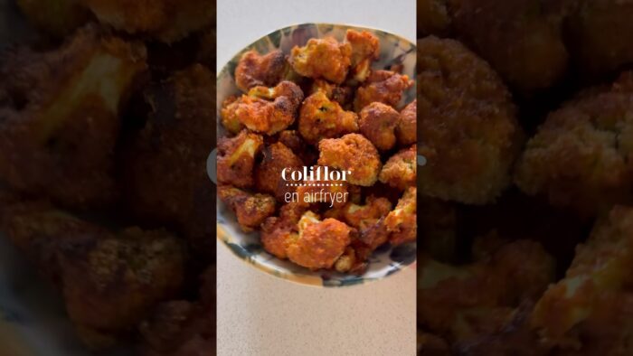 Coliflor en airfryer ♥️ #receta #airfryer #recetasairfryer #coliflor