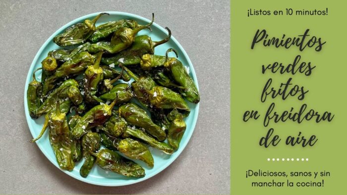 Cómo Hacer PIMIENTOS VERDES FRITOS en FREIDORA DE AIRE💯 Deliciosos y Muy SANOS🤤
