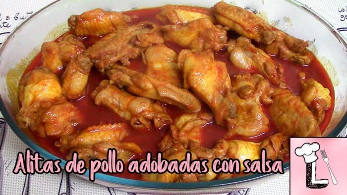 Como hacer Alitas de Pollo Adobadas con salsa | Receta Thermomix