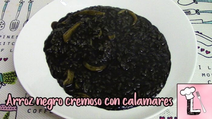 Como hacer Arroz negro cremoso con calamares | Receta Thermomix