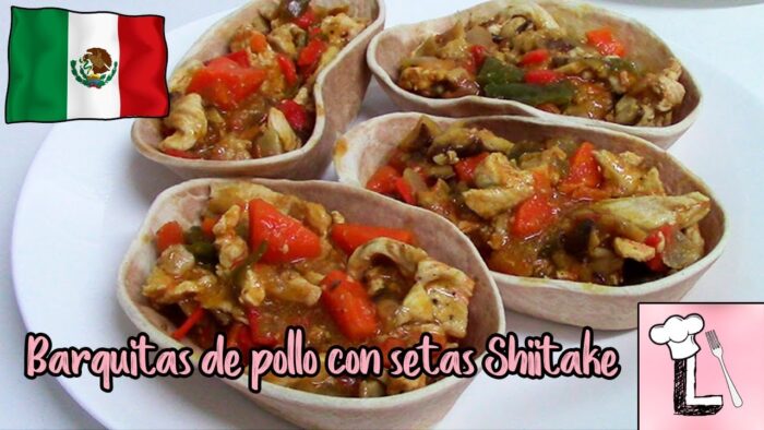 Como hacer Barquitas de pollo con setas shiitake | Receta Thermomix | Cocina Mexicana