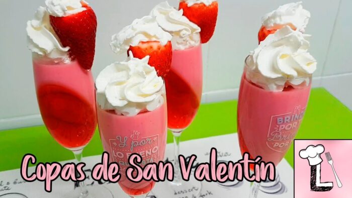 Como hacer Copas dulces de fresa para San Valentin | Receta Thermomix