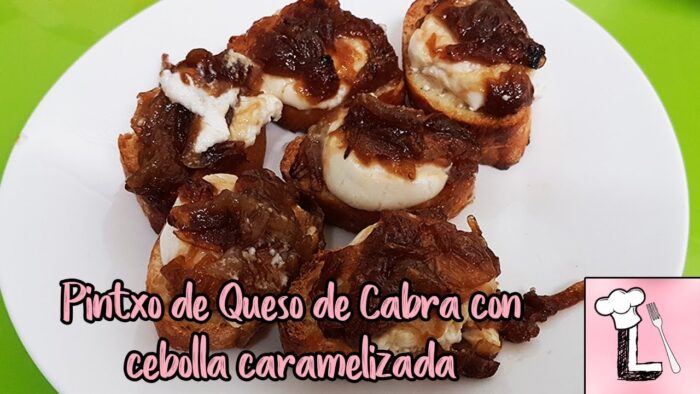 Como hacer PINCHO DE QUESO DE CABRA CON CEBOLLA CARAMELIZADA | Receta Thermomix