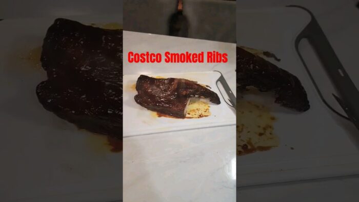 Costco Smoked Ribs on Ninja Woodfire Grill #costco #grill #bbq #ribs #ninja #viral #viralshorts