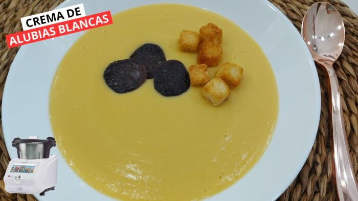 Crema de alubias blancas en Monsieur Cuisine y Thermomix