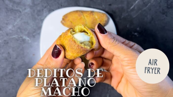 DEDITOS DE PLATANO AMARILLO EN FREIDORA DE AIRE
