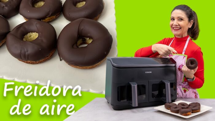 ✅DONUTS bombón ♥️🍩SALUDABLES Y SIN AZÚCAR en #freidoradeaire #cosori @cosoriespana