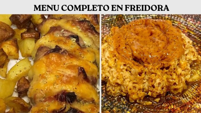 FACIL Y LIMPIO, MENU COMPLETO CON FREIDORA DE AIRE!!