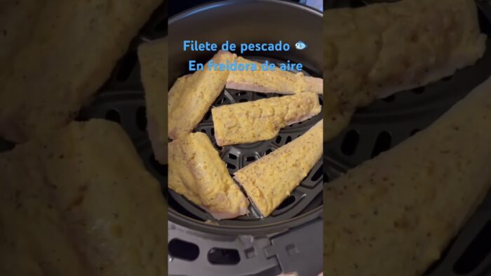 Filete de pescado en freidora de aire #comida ideas de comida para la cuaresma #fypシ゚viral