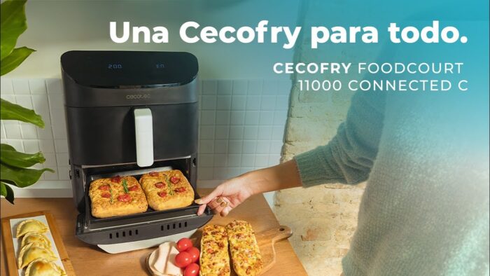Freidora de aire Cecofry FoodCourt 11000 Connected C de 11L. Horno y grill. cocinan simultaneamente