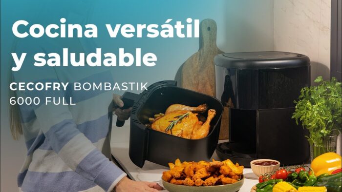 Freidora dietética Cecofry Bombastik 6000 Full airfryer sin aceite digital y compacta de 6 L