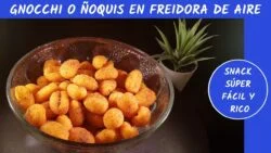 Gnocchi o ñoquis en freidora de arie 9 en 1 lidl. ¡Snack crujiente y fácil!