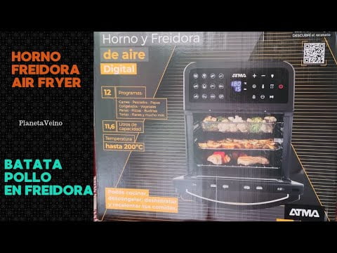 HORNO FREIDORA AIR FRYER Atma 11 litros y cocina facil y rapido