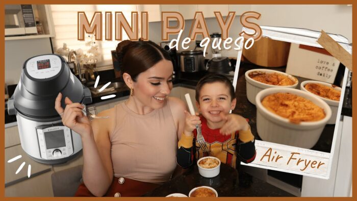 MINI PAYS DE QUESO EN LA FREIDORA DE AIRE | RECETA FÁCIL | MONILLACA