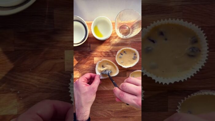 MUFFINS de ARANDANOS y NARANJA en la FREIDORA de AIRE #receta #muffins #arandanos #naranja #merienda