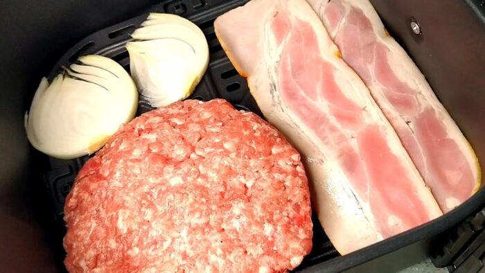 NO TE COMPLIQUES COCINANDO, PON TODO EN TÚ FREIDORA, AIR FRYER, HAMBURGUESA JUGOSA Y DELICIOSA