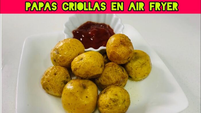 PAPAS CRIOLLAS EN AIR FRYER | Receta fácil y rápida!👌🏼