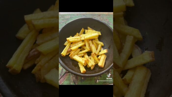 PASO A PASO Papas fritas en Freidora de aire #airfryer #recetas #recetafreidora #recetafacil #casera